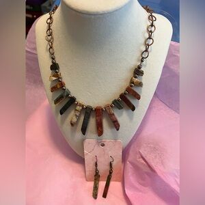 Artisan Quality-Earth’s Embrace Jasper Necklace & Earring Set